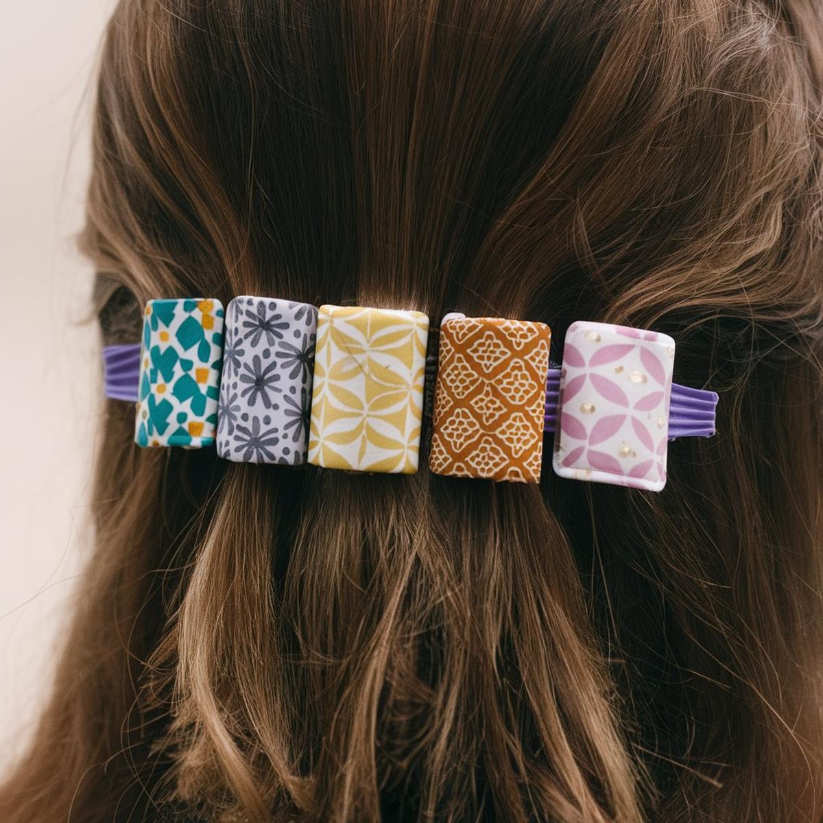 Colorful Miniature Book Hair Clip