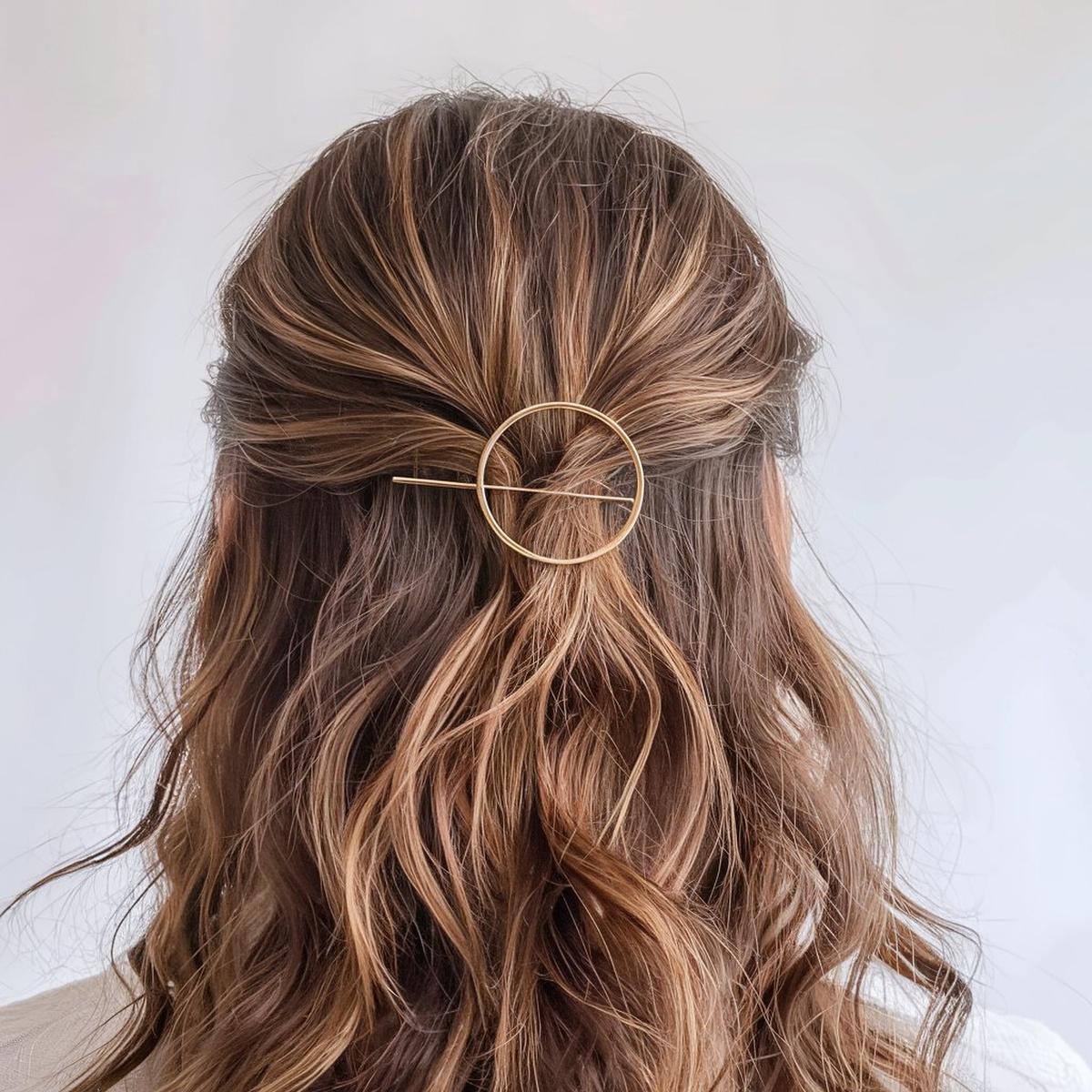 Minimalist Gold Hair Clip